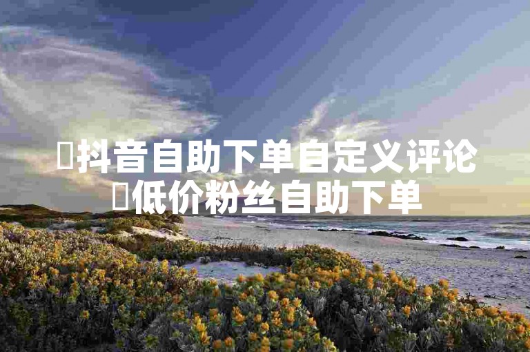 ✨抖音自助下单自定义评论✨低价粉丝自助下单