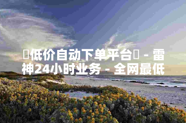 ✨低价自动下单平台✨ - 雷神24小时业务 - 全网最低价自助下单平台🔥