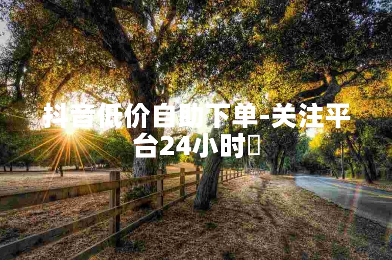抖音低价自助下单-关注平台24小时✨