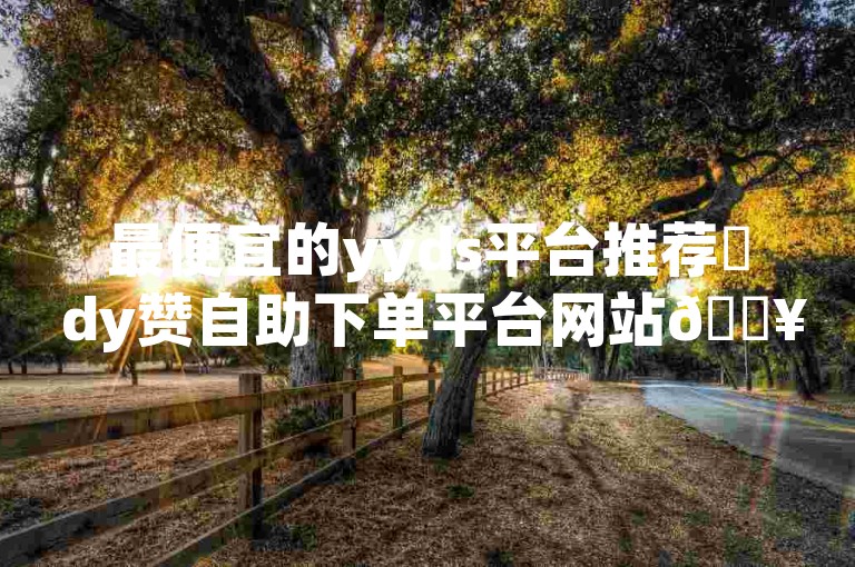 最便宜的yyds平台推荐✨ dy赞自助下单平台网站🔥