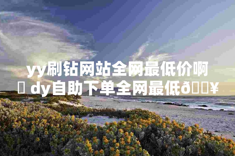 yy刷钻网站全网最低价啊✨ dy自助下单全网最低🔥✨