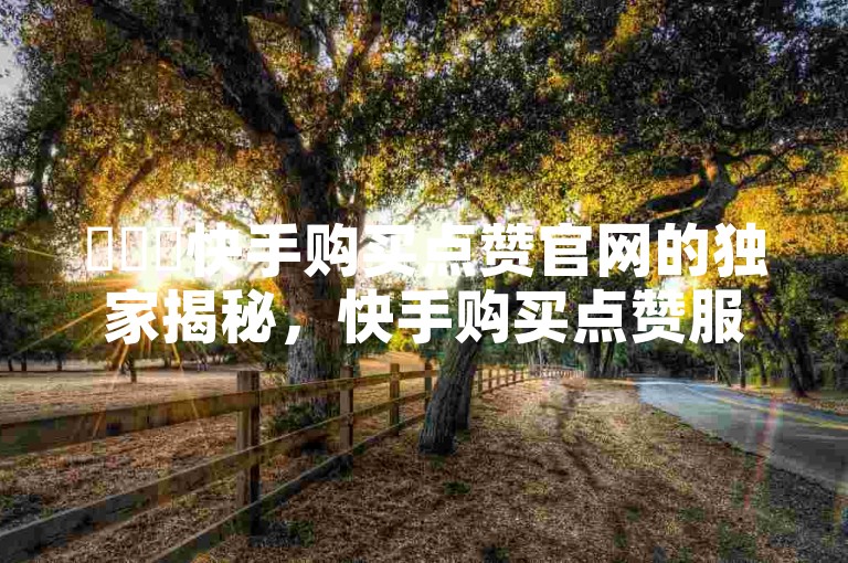 ✨✨✨快手购买点赞官网的独家揭秘，快手购买点赞服务平台！2025必学-