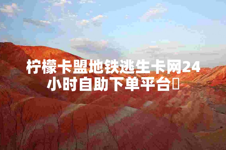 柠檬卡盟地铁逃生卡网24小时自助下单平台✨