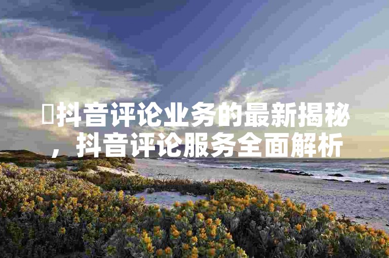 ✨抖音评论业务的最新揭秘，抖音评论服务全面解析，助力你的业务增长！🌟2024必学！🚀