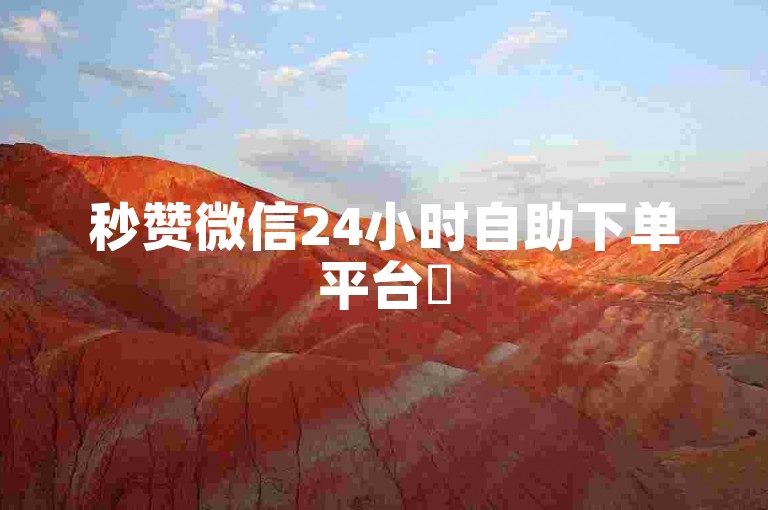 秒赞微信24小时自助下单平台✨