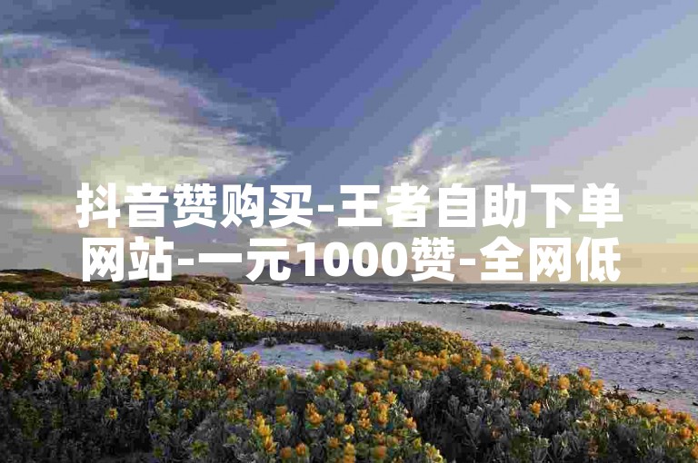 抖音赞购买-王者自助下单网站-一元1000赞-全网低价自助下单✨