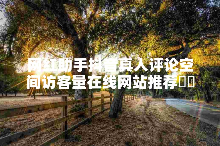 网红助手抖音真人评论空间访客量在线网站推荐✨✨✨