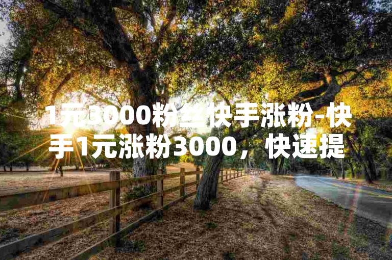 1元3000粉丝快手涨粉-快手1元涨粉3000，快速提升粉丝数量-网红自助下单商城-快手24小时下单业务-微信支付2024官方紧急辟谣！
