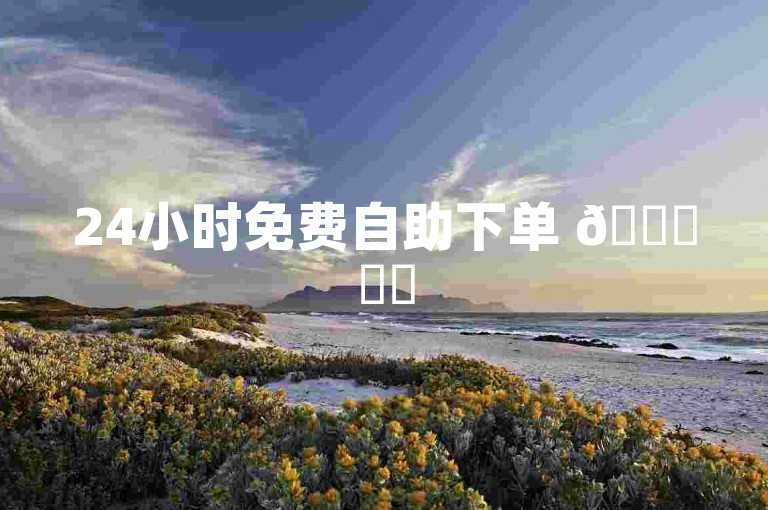24小时免费自助下单 🚀✨✨