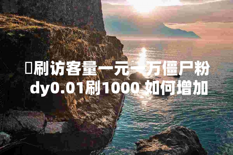 ✨刷访客量一元一万僵尸粉 dy0.01刷1000 如何增加粉丝量