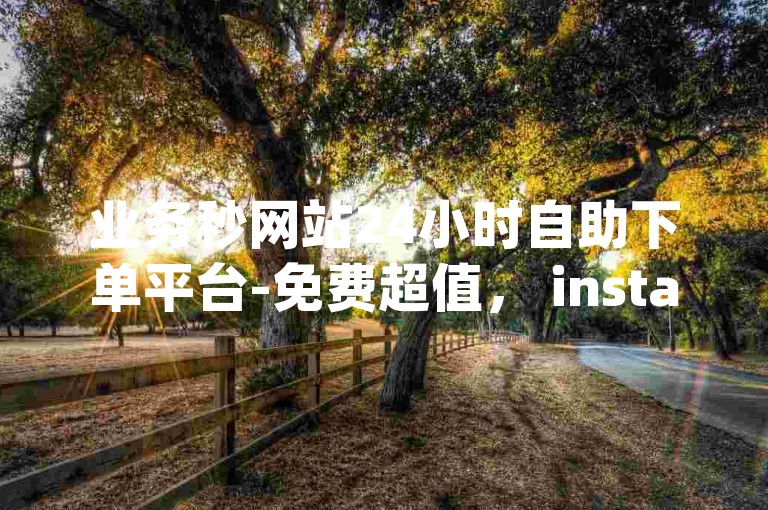 业务秒网站24小时自助下单平台-免费超值， instant checkout， instant payment， instant shipping！✨