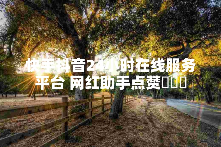 快手抖音24小时在线服务平台 网红助手点赞✨✨✨