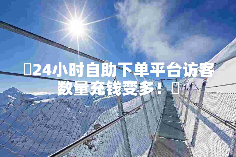 ✨24小时自助下单平台访客数量充钱变多！✨