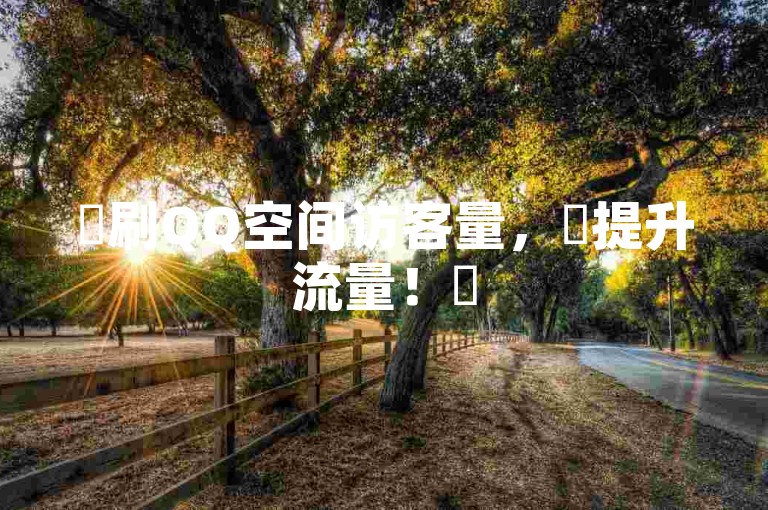 ✨刷QQ空间访客量，✨提升流量！✨