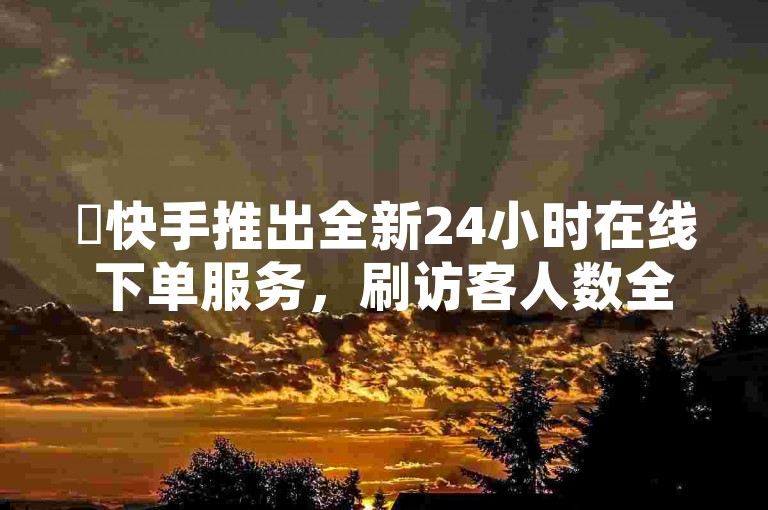 ✨快手推出全新24小时在线下单服务，刷访客人数全新体验！✨