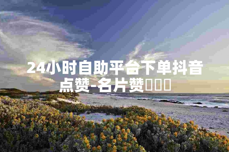 24小时自助平台下单抖音点赞-名片赞✨✨✨