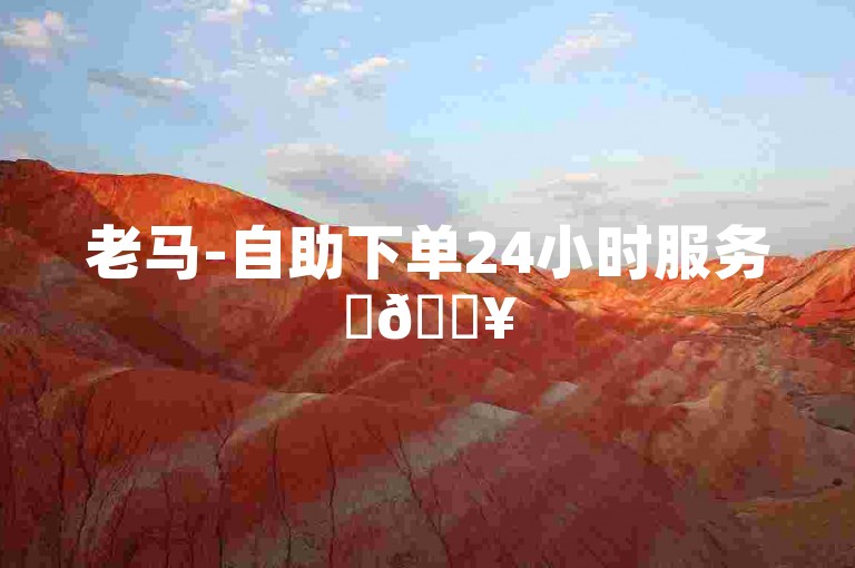 老马-自助下单24小时服务✨🔥