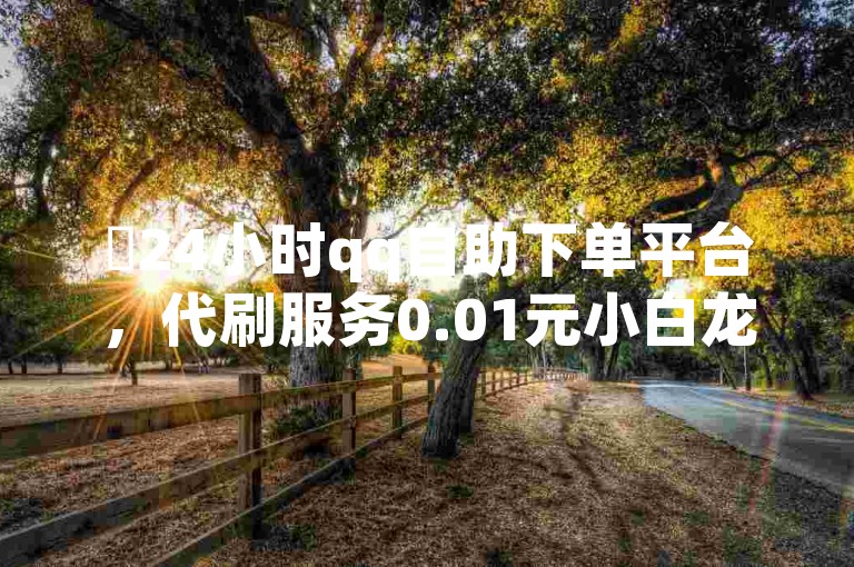 ✨24小时qq自助下单平台，代刷服务0.01元小白龙马山肥，块钱1000块，快下单✨