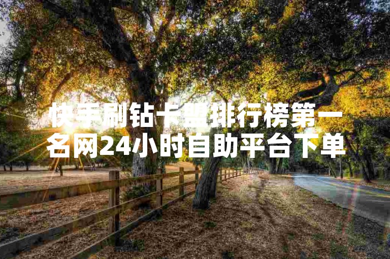 快手刷钻卡盟排行榜第一名网24小时自助平台下单抖音点赞✨✨✨