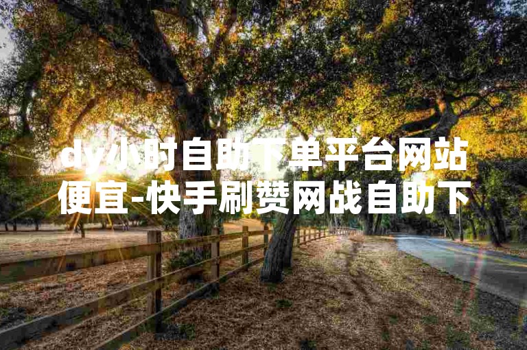 dy小时自助下单平台网站便宜-快手刷赞网战自助下单-✨✨