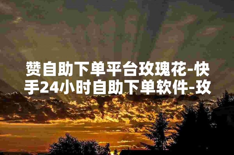 赞自助下单平台玫瑰花-快手24小时自助下单软件-玫瑰花助力自助下单，24小时不停歇！