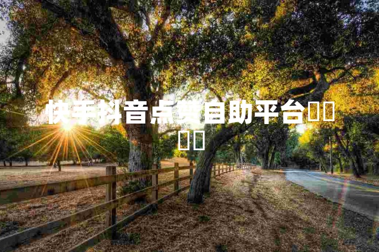 快手抖音点赞自助平台✨✨✨✨