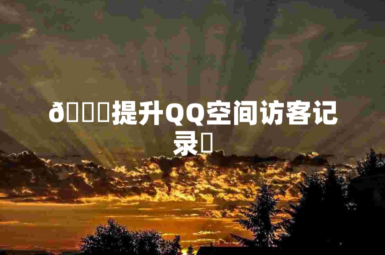 🚀提升QQ空间访客记录✨