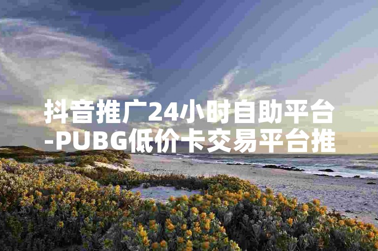 抖音推广24小时自助平台-PUBG低价卡交易平台推荐与使用指南✨🔥