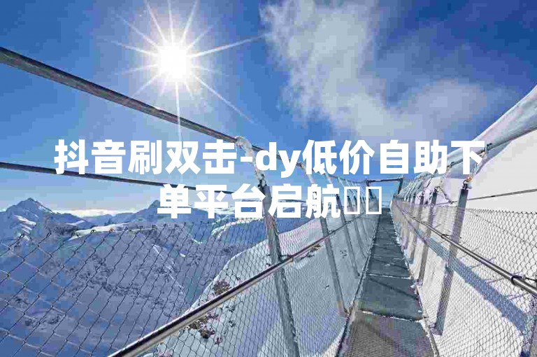 抖音刷双击-dy低价自助下单平台启航✨✨