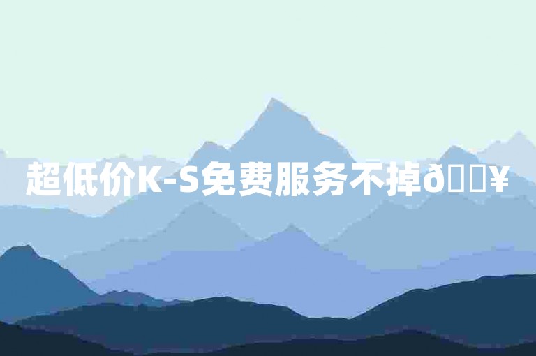 超低价K-S免费服务不掉🔥
