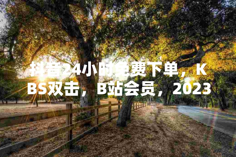抖音24小时免费下单，KBS双击，B站会员，2023入口 everywhere✨✨✨✨