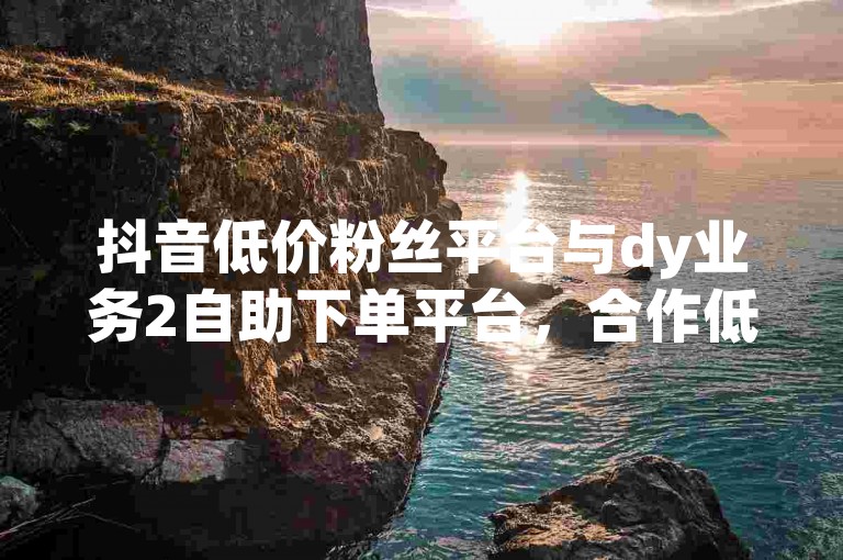 抖音低价粉丝平台与dy业务2自助下单平台，合作低价，助力粉丝成长✨🔥🔥