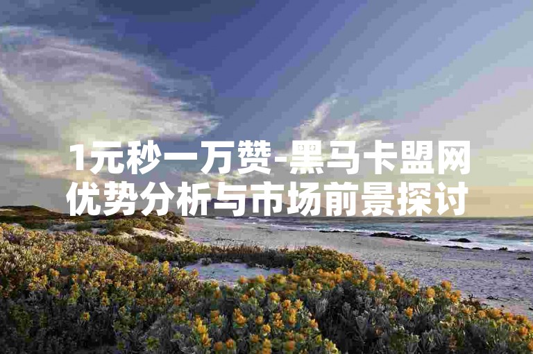 1元秒一万赞-黑马卡盟网优势分析与市场前景探讨✨✨