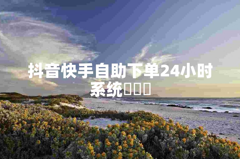 抖音快手自助下单24小时系统✨✨✨