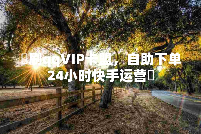 ✨刷qqVIP卡盟，自助下单24小时快手运营✨