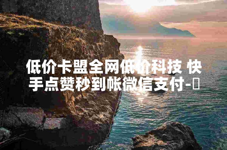 低价卡盟全网低价科技 快手点赞秒到帐微信支付-✨✨✨