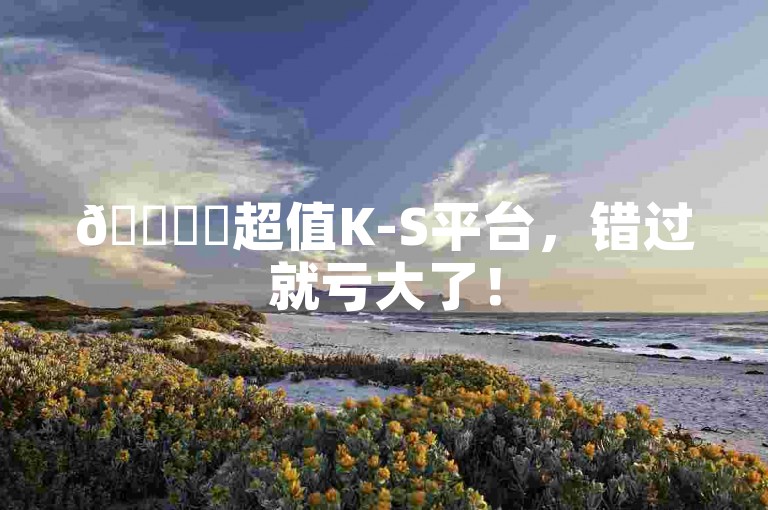 🚀✨超值K-S平台，错过就亏大了！