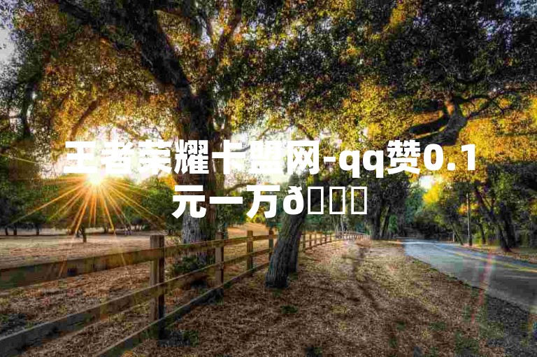 王者荣耀卡盟网-qq赞0.1元一万🚀