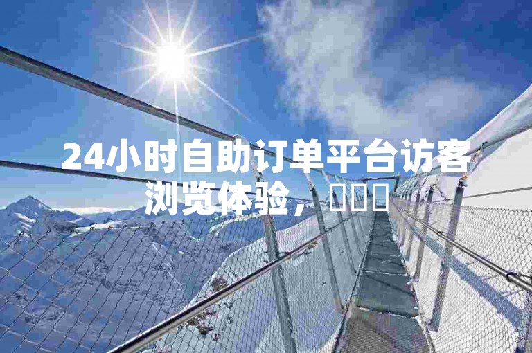 24小时自助订单平台访客浏览体验，✨✨✨
